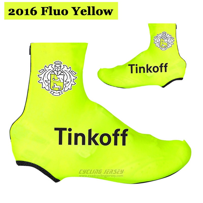 2016 Saxo Bank Tinkoff Shoes Cover Cycling Yellow